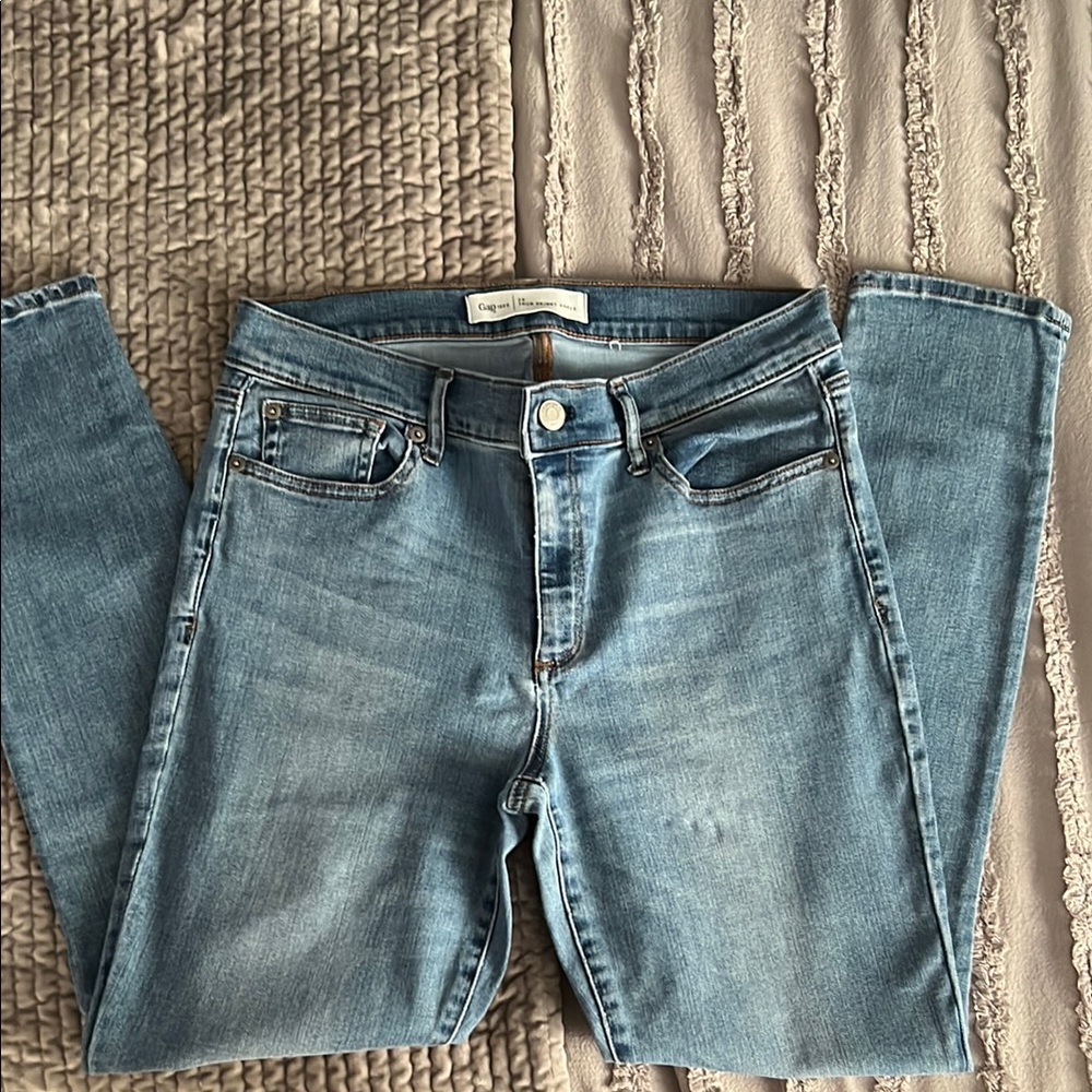 SO Blue Skinny Jeans with Distressing